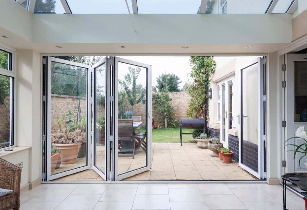 Aluminium bi-fold doors for seamless indoor-outdoor living.