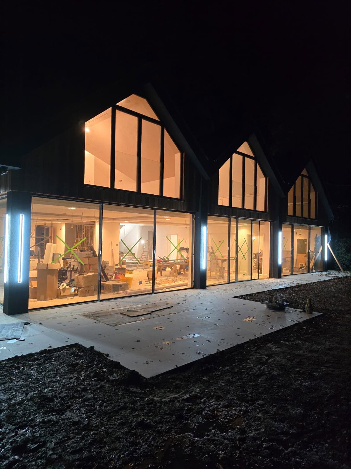 Little Acre sliding doors installation